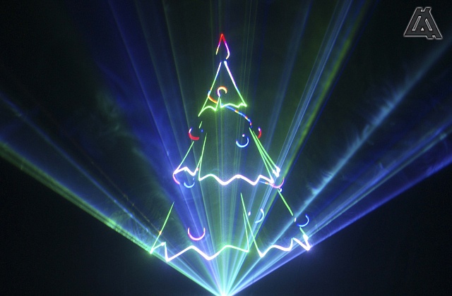 Лазерное шоу на Новый Год 